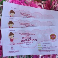 Anna Ballerina Invitations Kids Party Balley Invitations